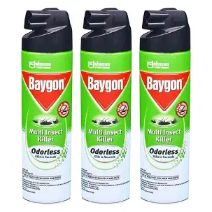 Baygon Multi Insect Killer Odourless 3× 500ml